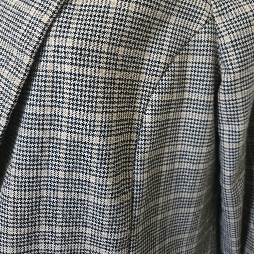 Plaid Long Blazer Jacket size XS - Picture 4 of 15